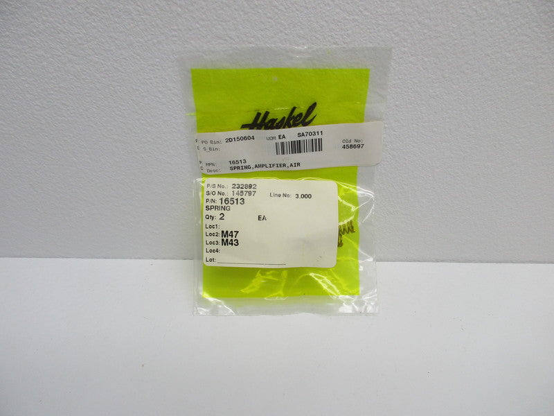 HASKEL 16513 AIR SPRING AMPLIFIER * NEW IN FACTORY BAG *