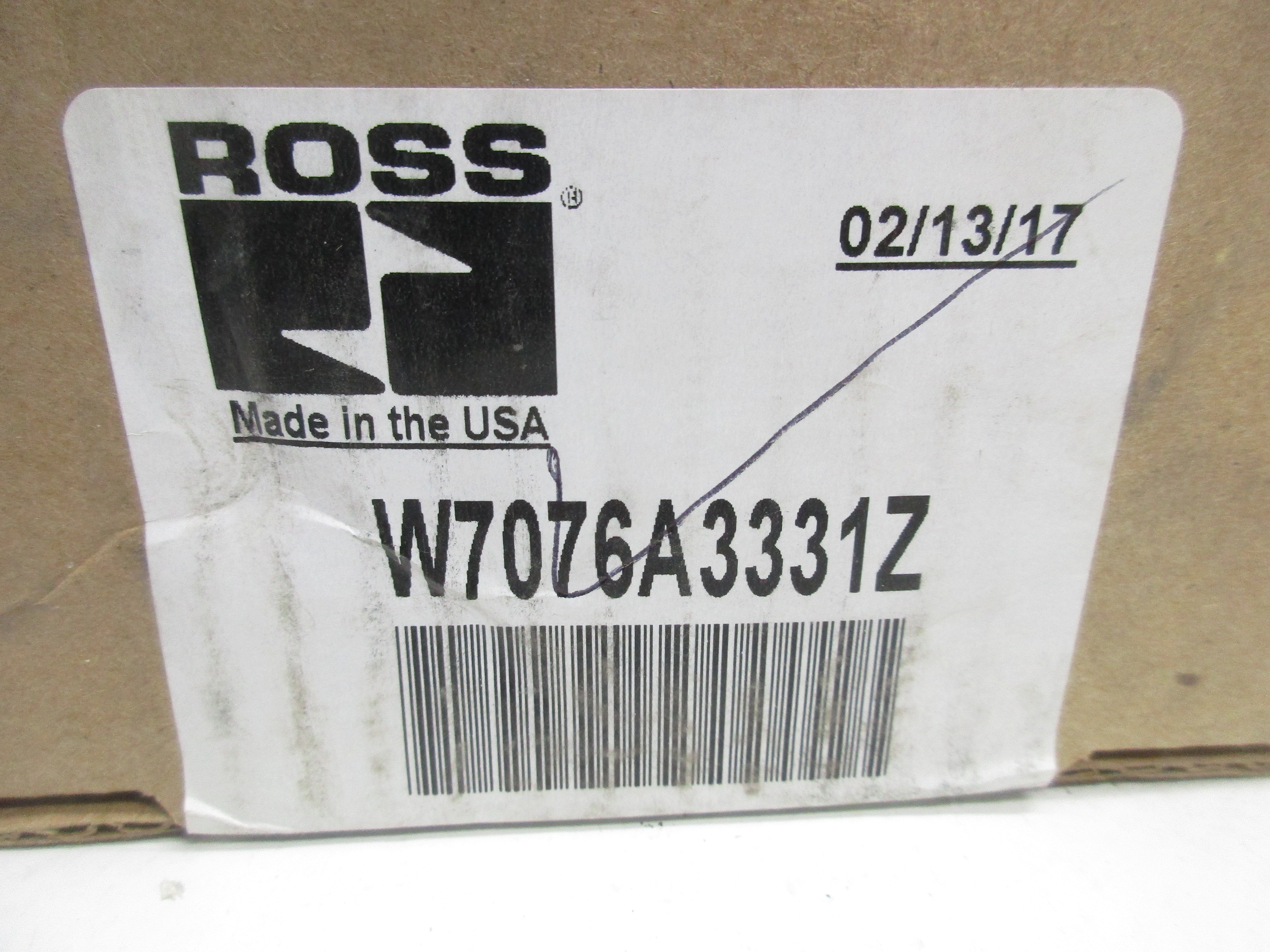 ROSS W7076A3331Z SOLENOID VALVE 02/13/17 * FACTORY SEALED *