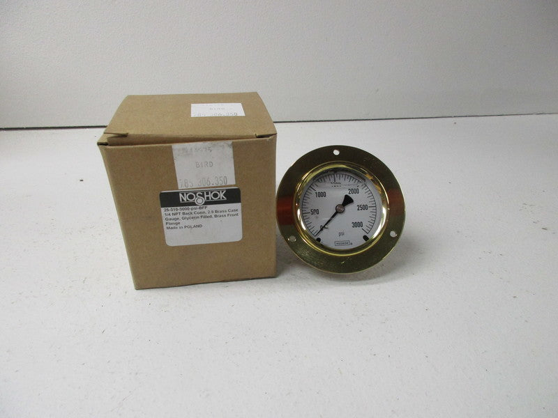 NOSHOK 25-310-3000-PSI-BFF 0-3000PSI NSMP