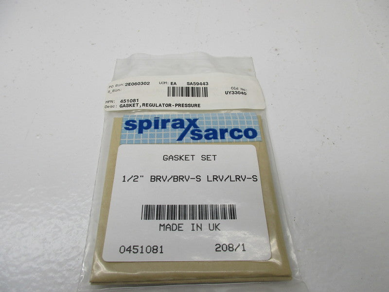 SPIRAX SARCO 0451081 * NEW IN ORIGINAL PACKAGE *