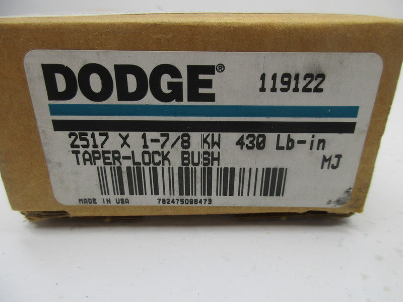 DODGE 119122 2517 1-7/8" *NEW IN BOX*