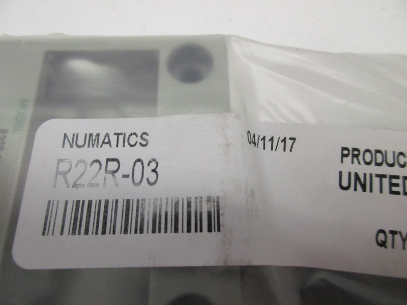 NUMATICS R22R-03GL REGULATOR * NEW IN FACTORY BAG *
