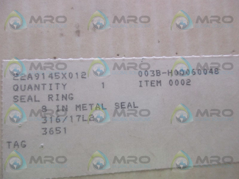 FISHER 22A91545X012 METAL SEAL RING * ORIGINAL PACKAGE *