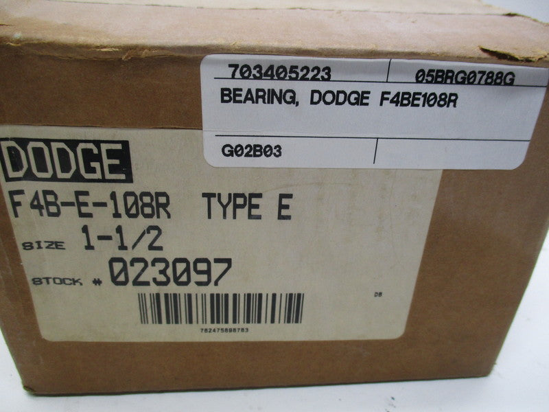 DODGE 023097 (F4B-E-108R) * FACTORY SEALED *