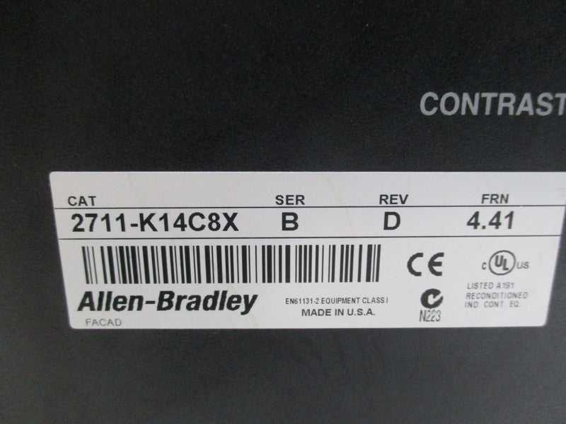 ALLEN BRADLEY 2711-K14C8X SER. B F/W 4.41 * REMANUFACTURED *