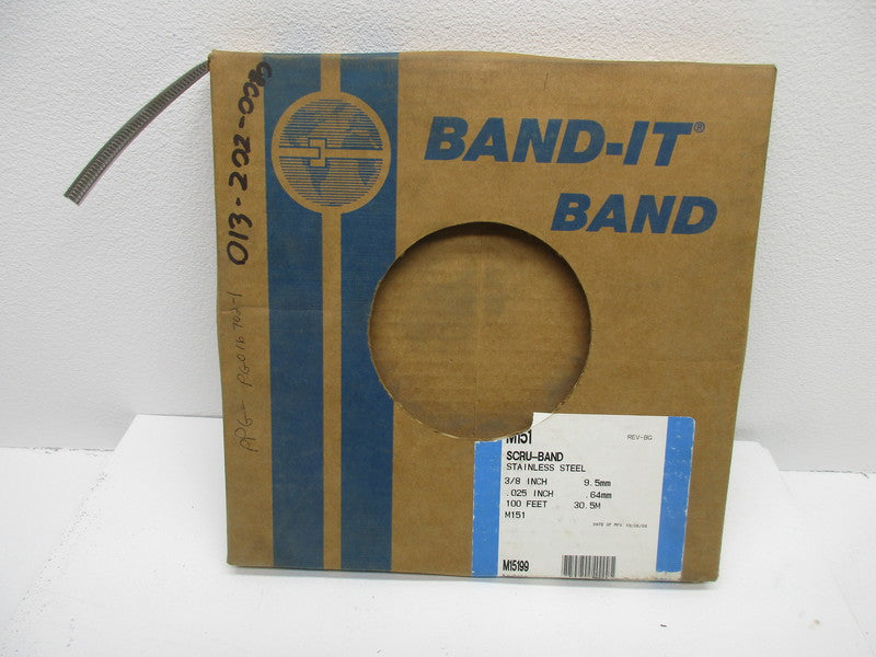 BAND IT M15199 SCRU-BAND STAINLESS STEEL * FACTORY SEALED *