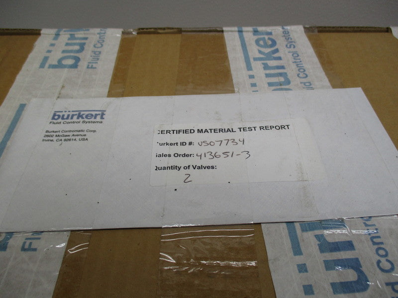 BURKERT TD46-DH-15RAINT MODEL 2031 * FACTORY SEALED *