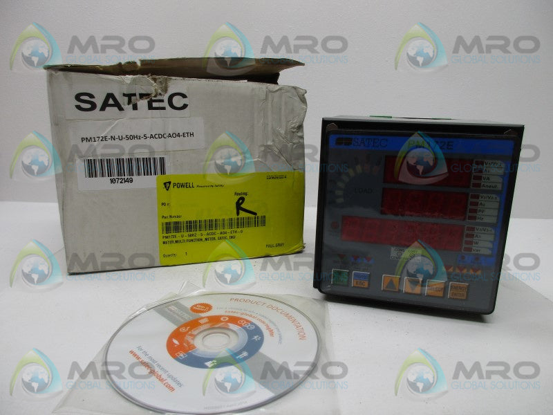 SATEC PM172E-N-U POWER METER  NSMP