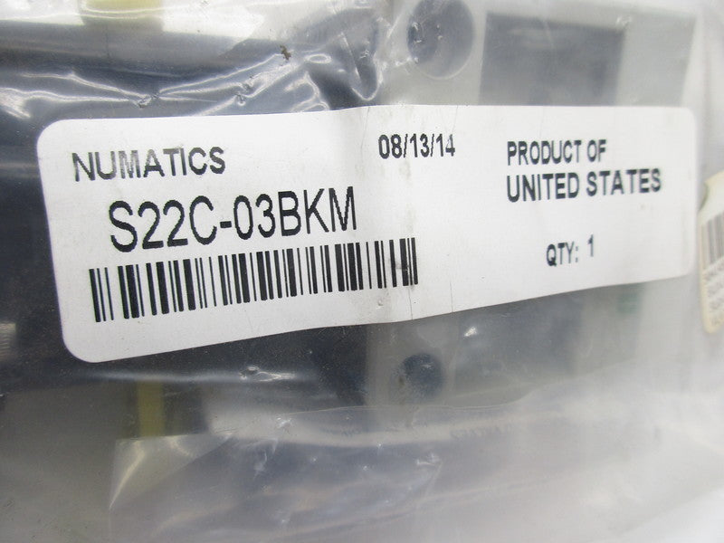 NUMATICS S22C-03BKM VALVE * NEW IN FACTORY BAG *