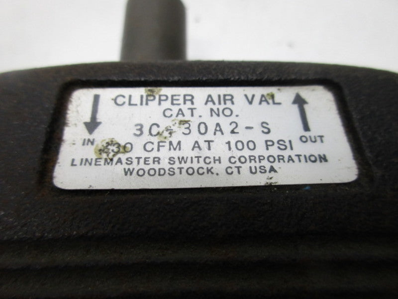 LINEMASTER 3C-30A2-S CLIPPER AIR VAL FOOT SWITCH *USED *