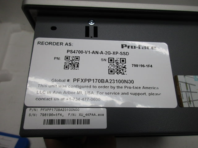 PROFACE PS4700-V1-AN-A-2G-XP-SSD NSMP