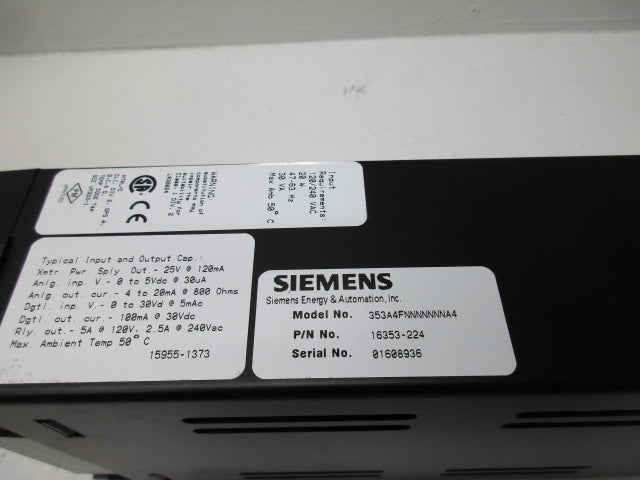 SIEMENS 353A4FNNNNNNNA4 NSMP