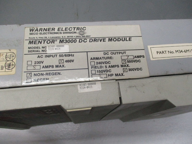 WARNER M3405-000000 UNMP