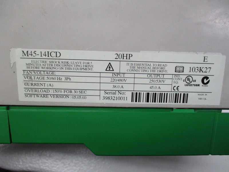 CONTROL TECHNIQUES M45-14ICD UNMP
