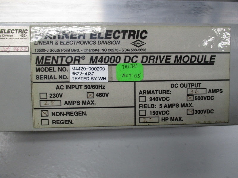 CONTROL TECHNIQUES M45-14ICD (AS PICTURED) UNMP