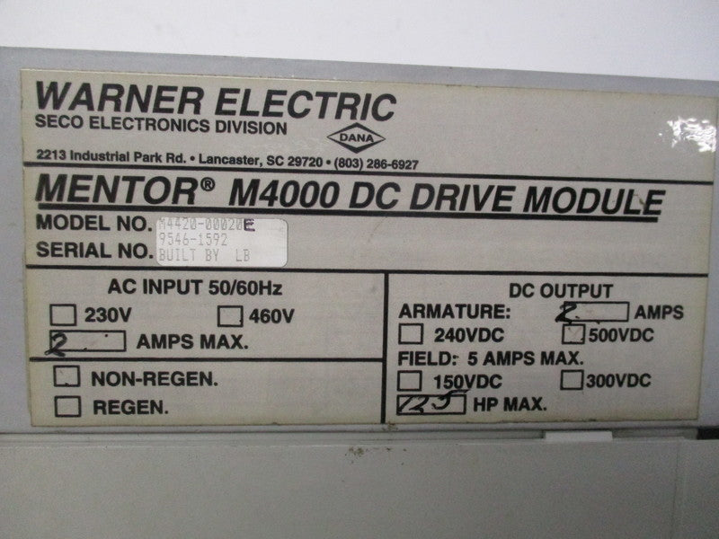 WARNER 4420-000200 UNMP
