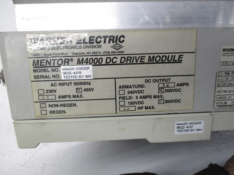 WARNER 4420-000200 (AS PICTURED) UNMP