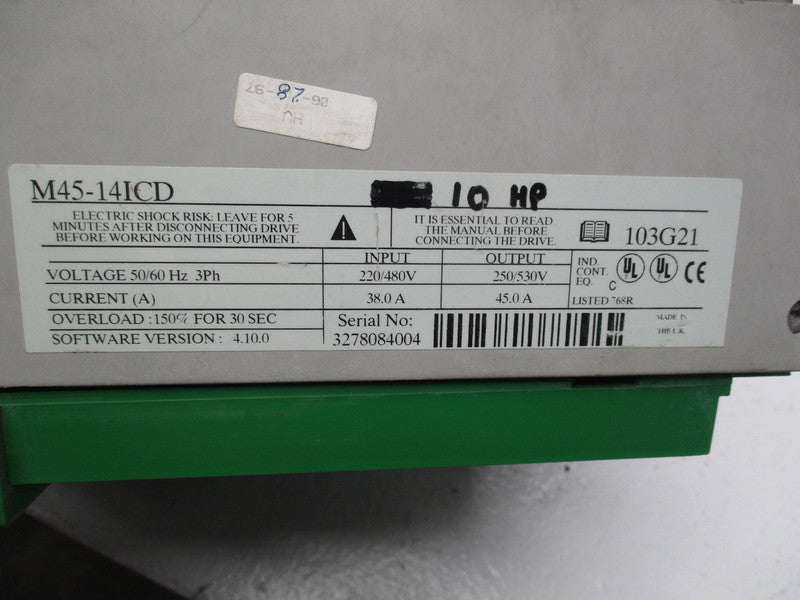 CONTROL TECHNIQUES M45-14ICD (AS PICTURED) UNMP
