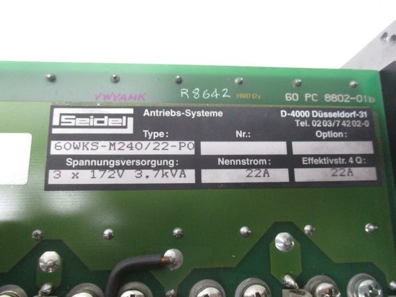 SEIDEL 60WKS-M240/22-PO REMAN
