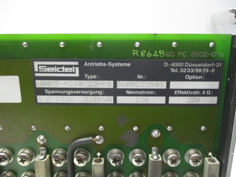 SEIDEL 60WKS-M240/22-PB REMAN