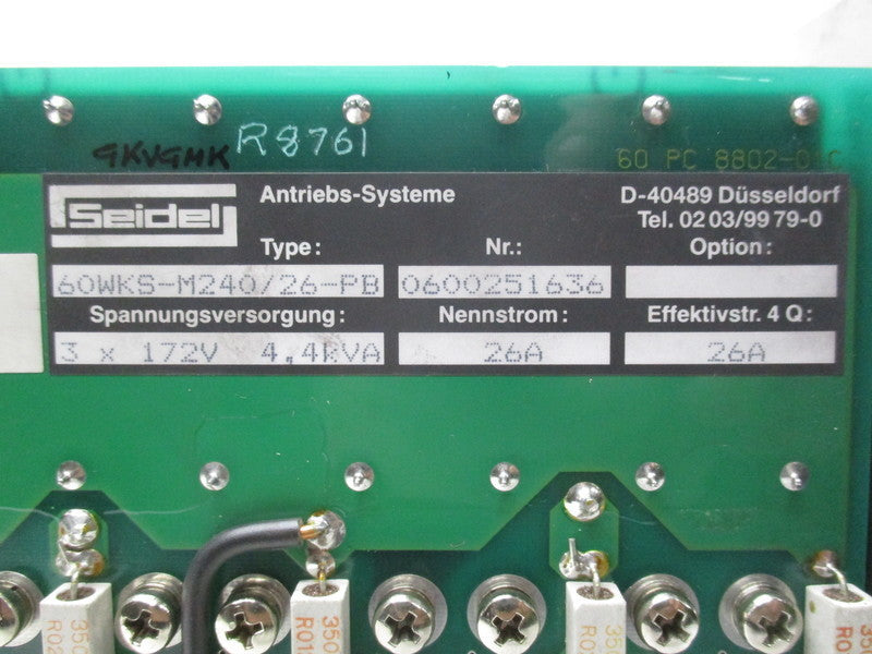 SEIDEL 60WKS-M240/26-PB REMAN