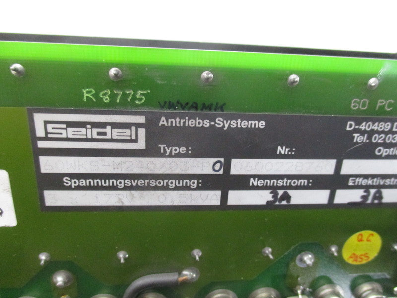 SEIDEL 60WKS-M240/03-PO REMAN