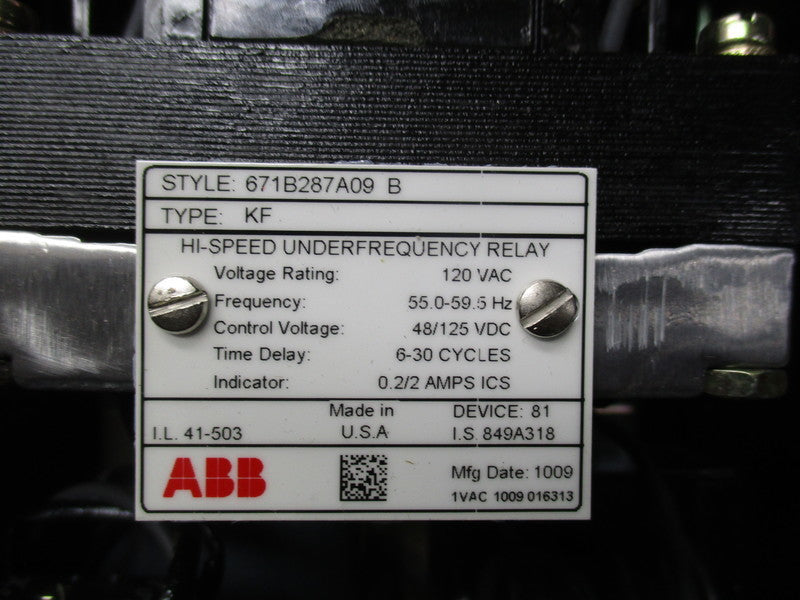 ABB 671B287A09 NSNP