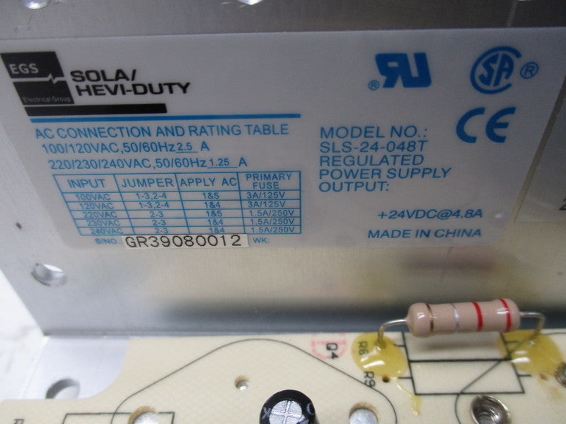 SOLA/HEVI-DUTY SLS-24-048T 240VAC 1.25A NSMP