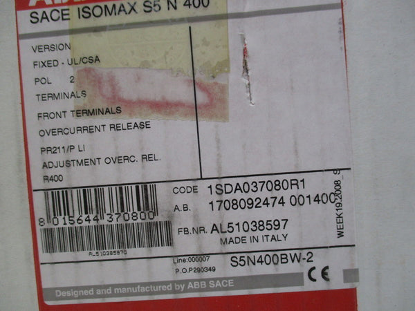 ABB S5N400BW-2 NSMP