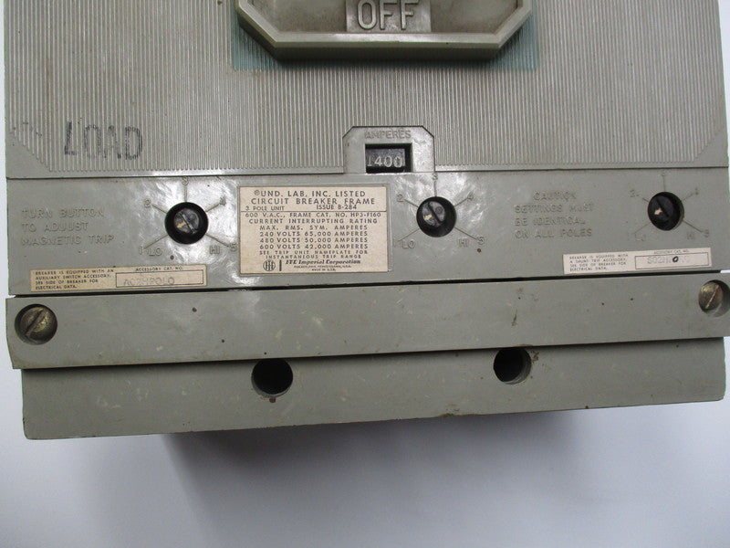 ITE HP3-F16 600VAC 400A UNMP