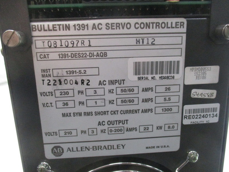 ALLEN BRADLEY 1391-DES22-DI-AQB NSNP