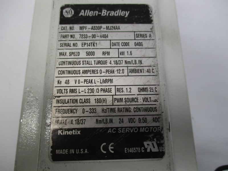 INDUSTRIAL SPARE PART MPF-A330P-MJ24AA SER. A UNMP