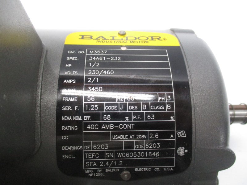 BALDOR M3537 NSNP