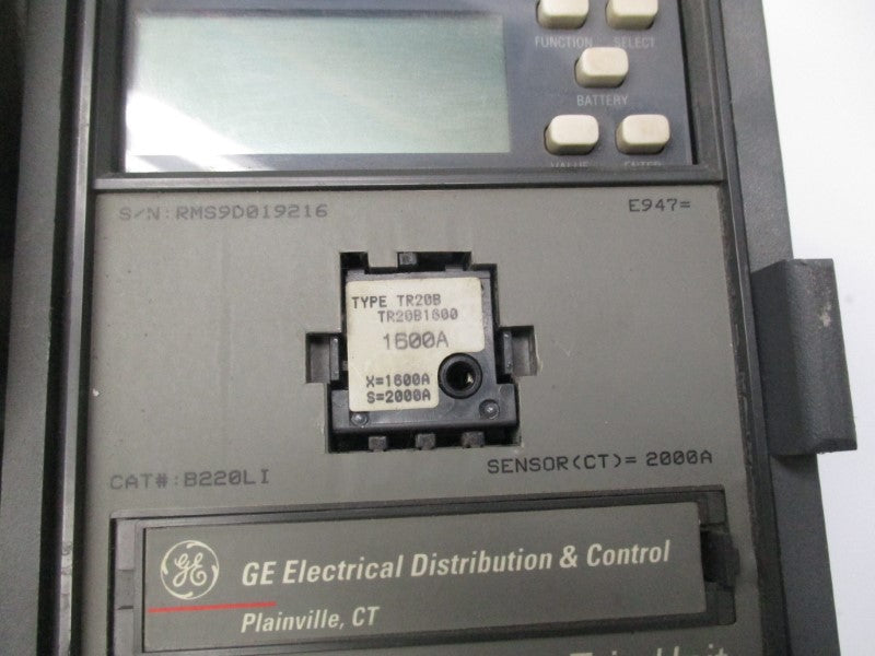 GENERAL ELECTRIC SSF20B220 600VAC 1600A REMAN