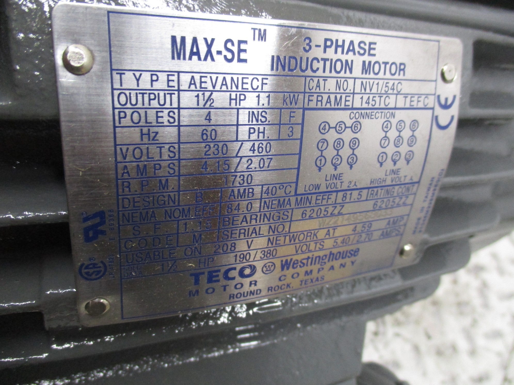 WESTINGHOUSE NV1/54C NSMP