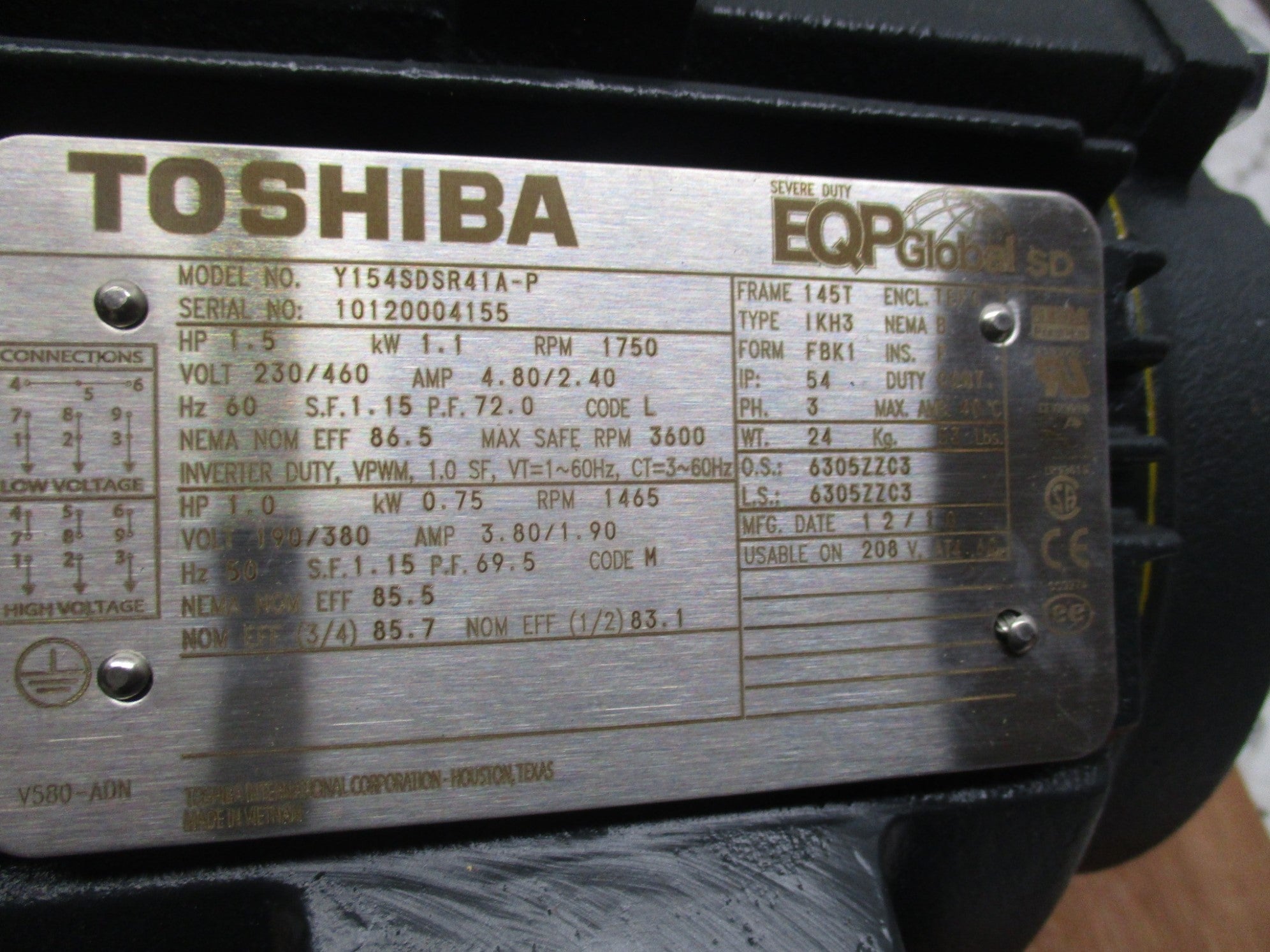 TOSHIBA Y154SDSR41A-P  NSMP