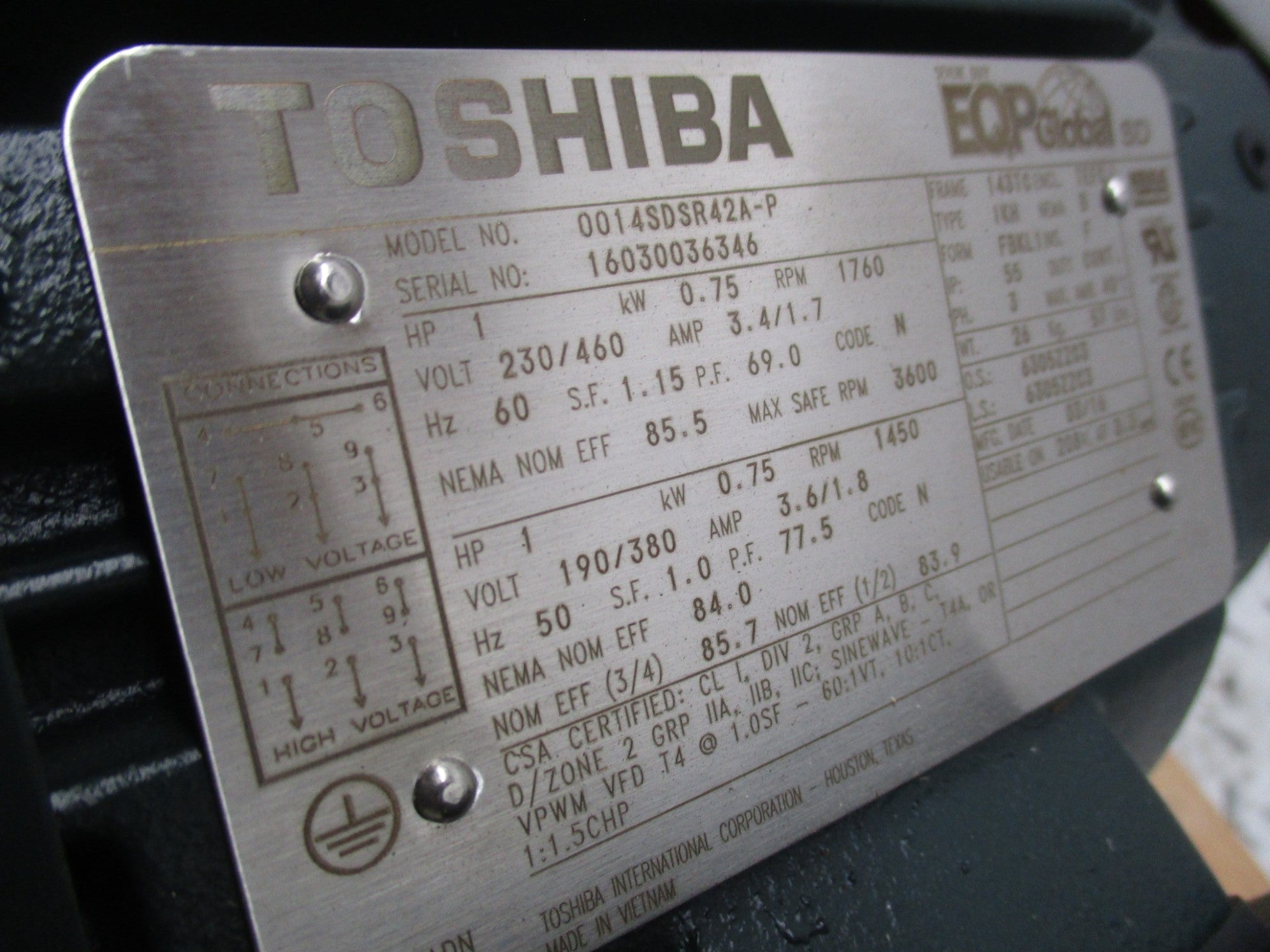 TOSHIBA 0014SDSR42A-P NSMP