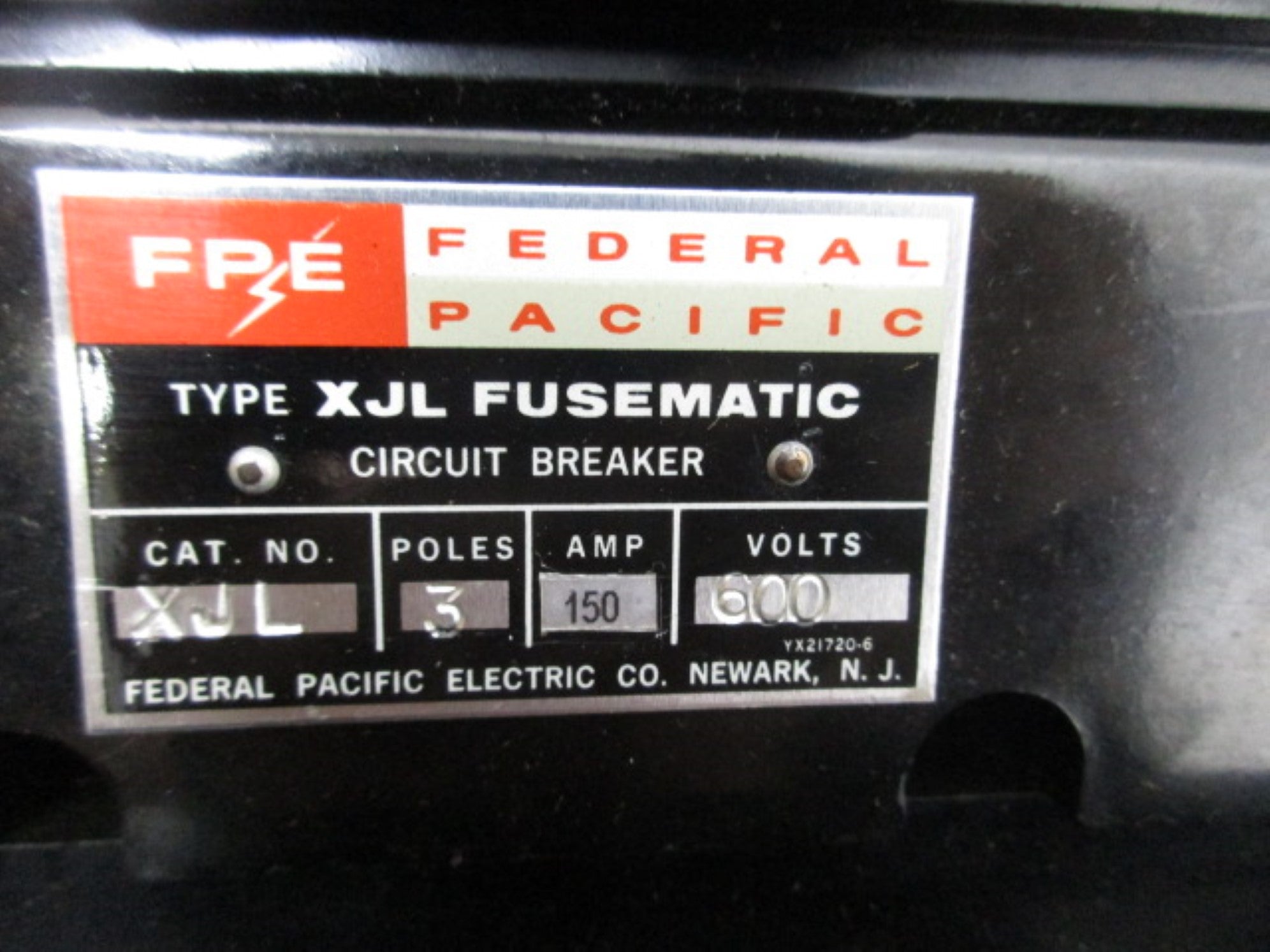 FEDERAL PACIFIC XJL632150 600VAC 150A REMAN