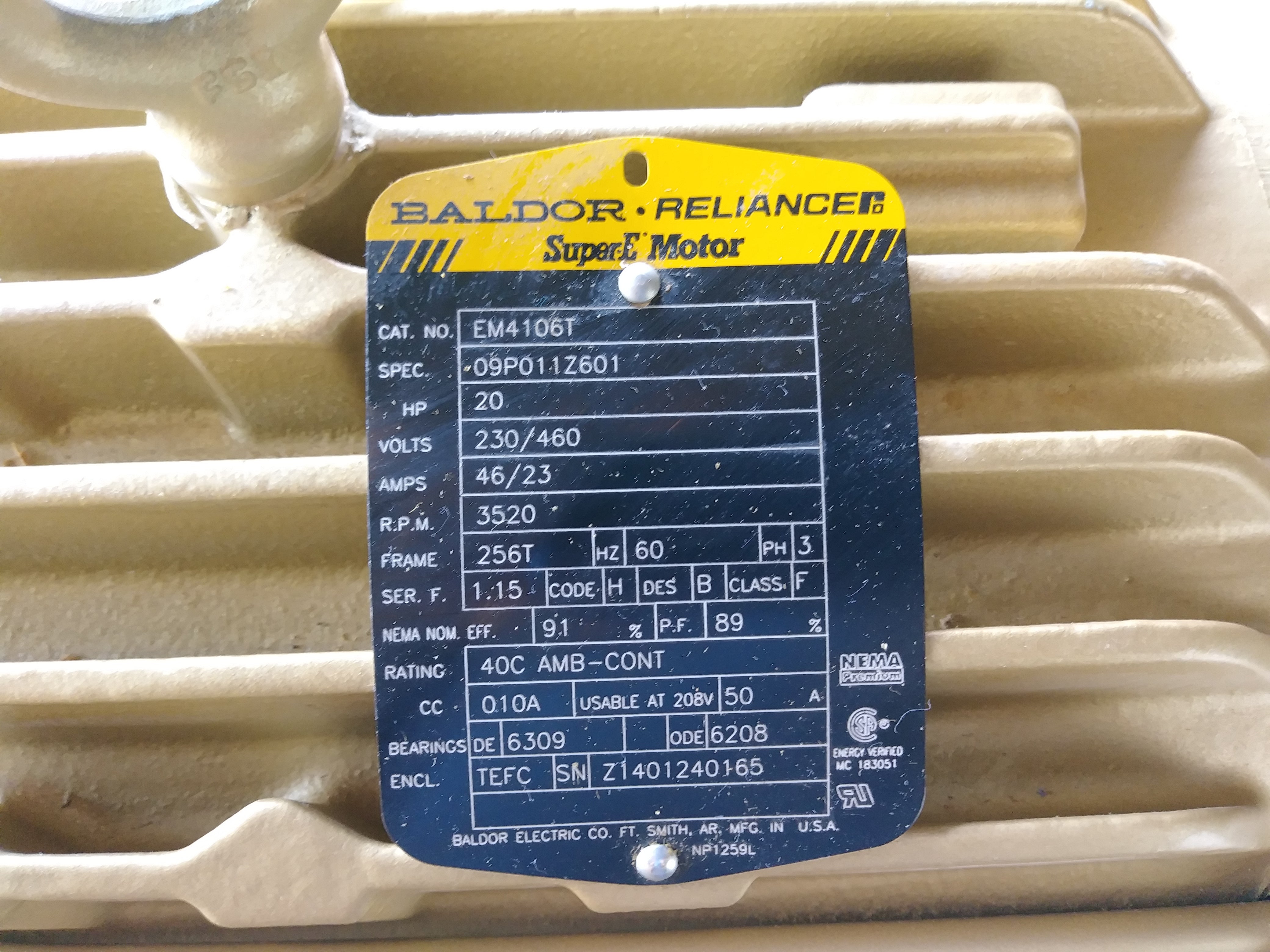 BALDOR EM4106T NSMP