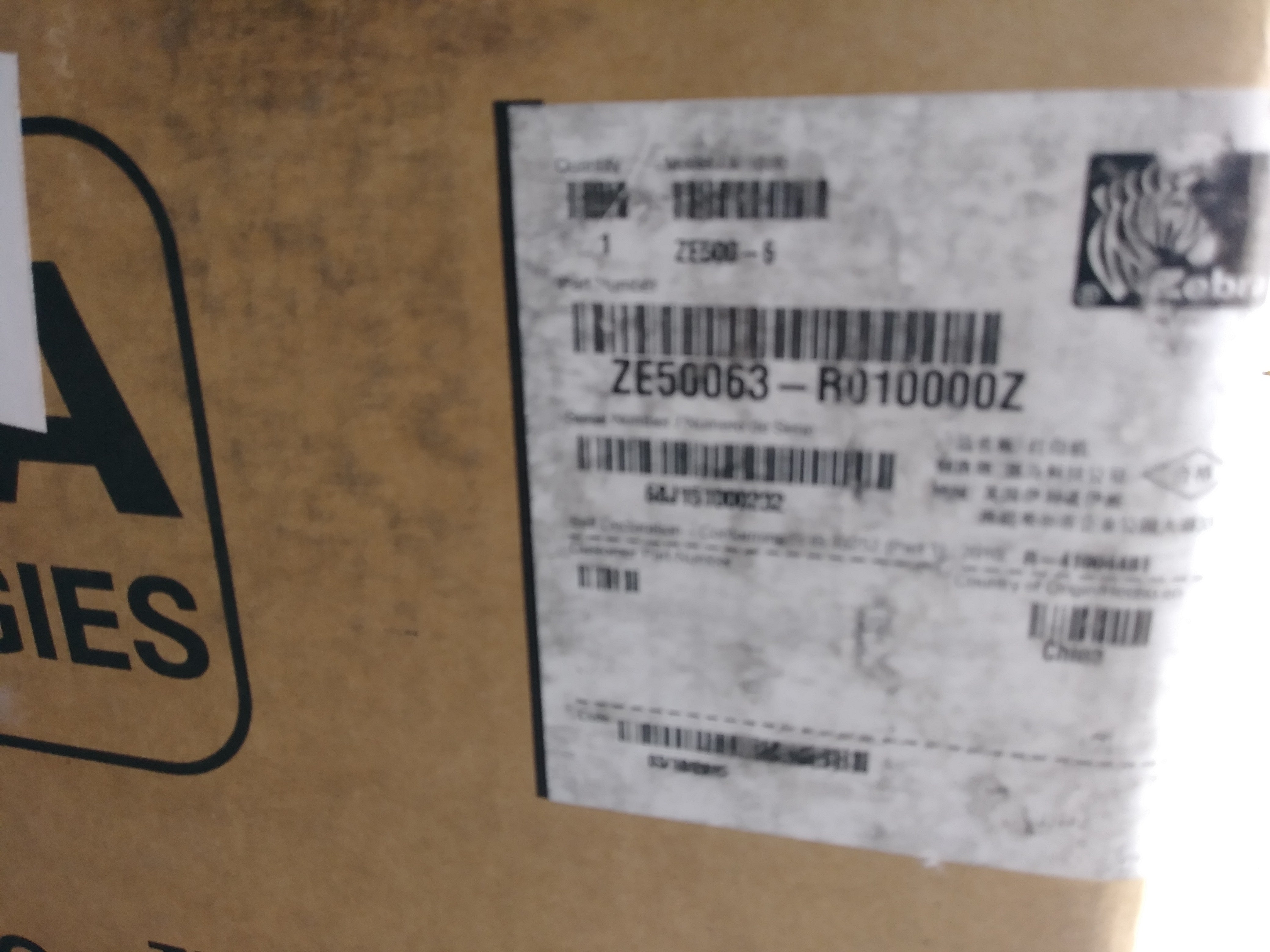 ZEBRA ZE500063-R010000Z NSMP