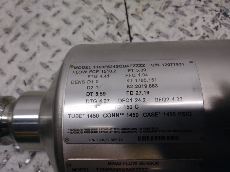 MICROMOTION T100F624SQBAEZZZZ NSNP