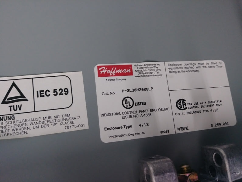HOFFMAN A-3L30H2008LP NSMP