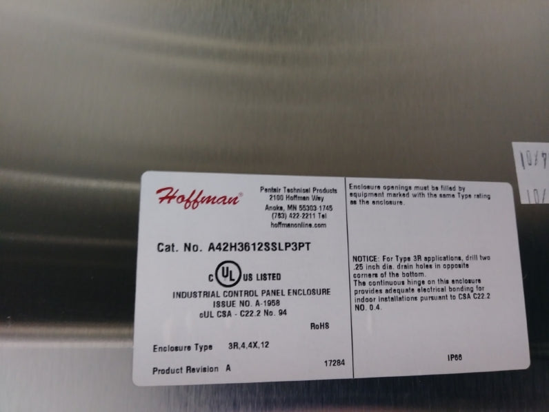HOFFMAN A42H3612SSLP3PT NSNP