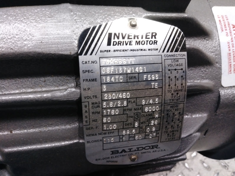 BALDOR IDM3661T NSMP