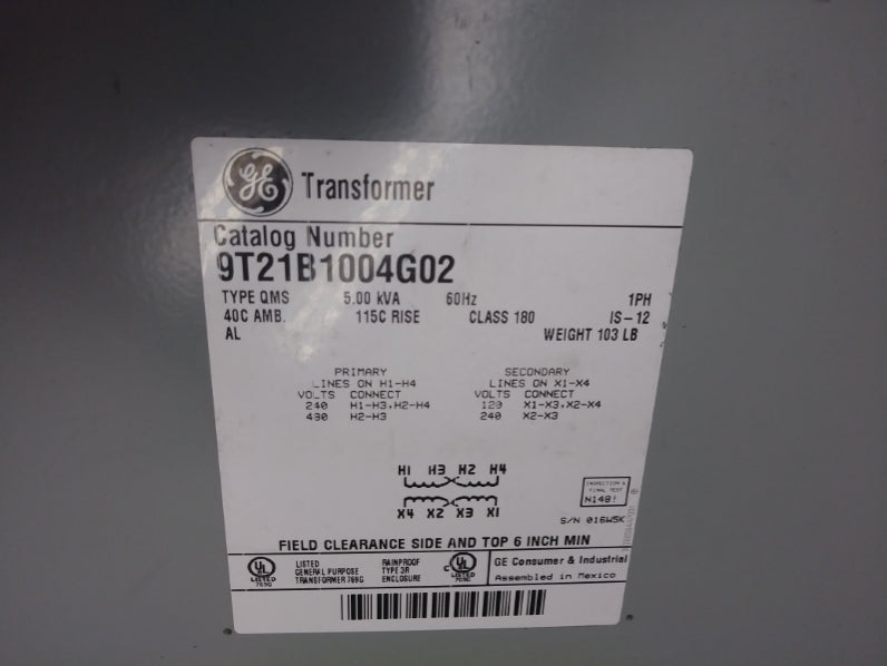 GENERAL ELECTRIC 9T21B1004G02 NSNP