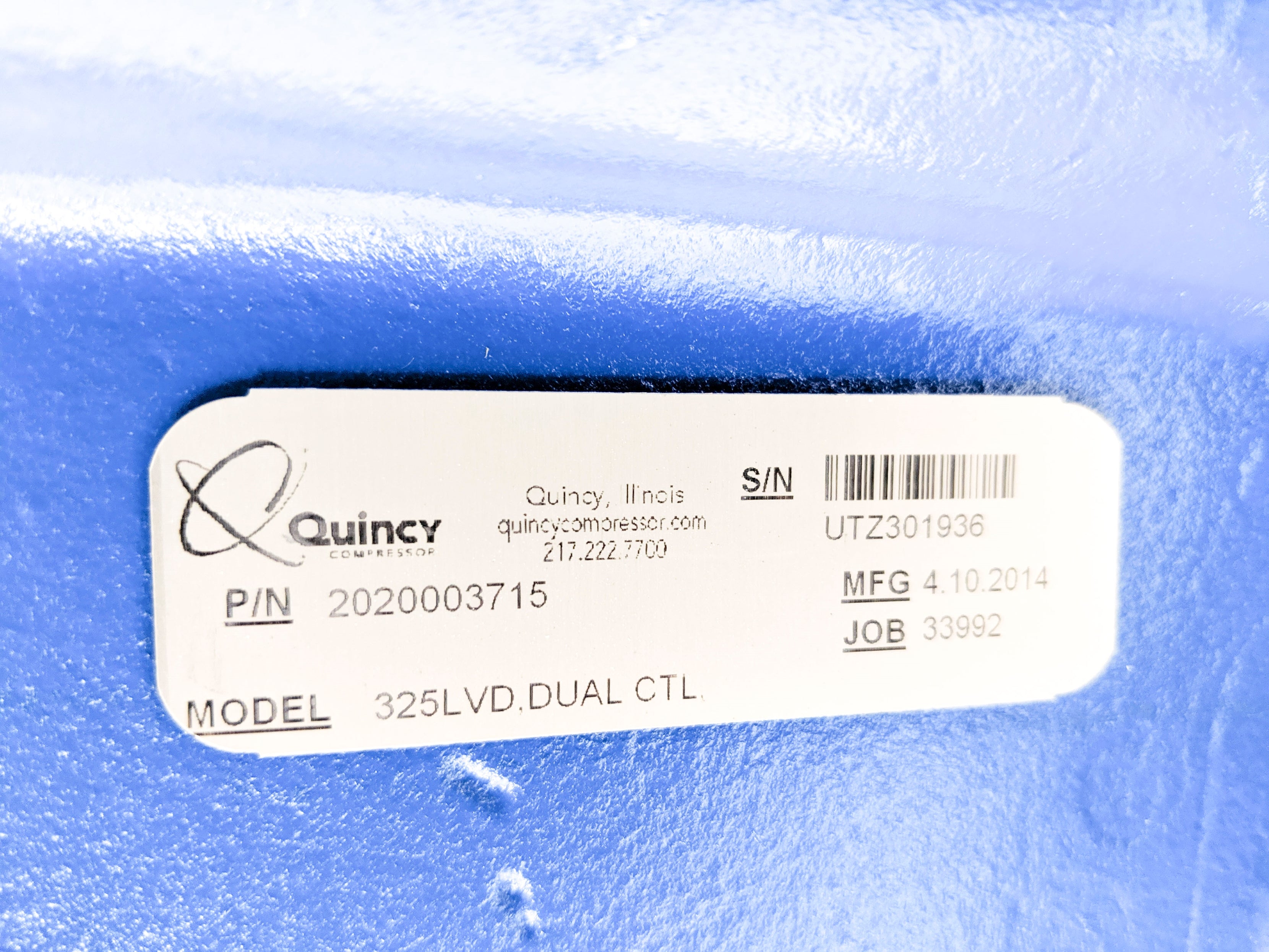 QUINCY COMPRESSOR 325LVD 2020003715 NSMP