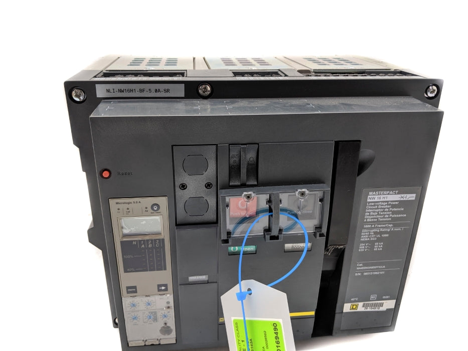 SQUARE D MASTERPACT NW16H1 WA4EER43A9DGFFXXJA BF-5.0A-SR REMAN
