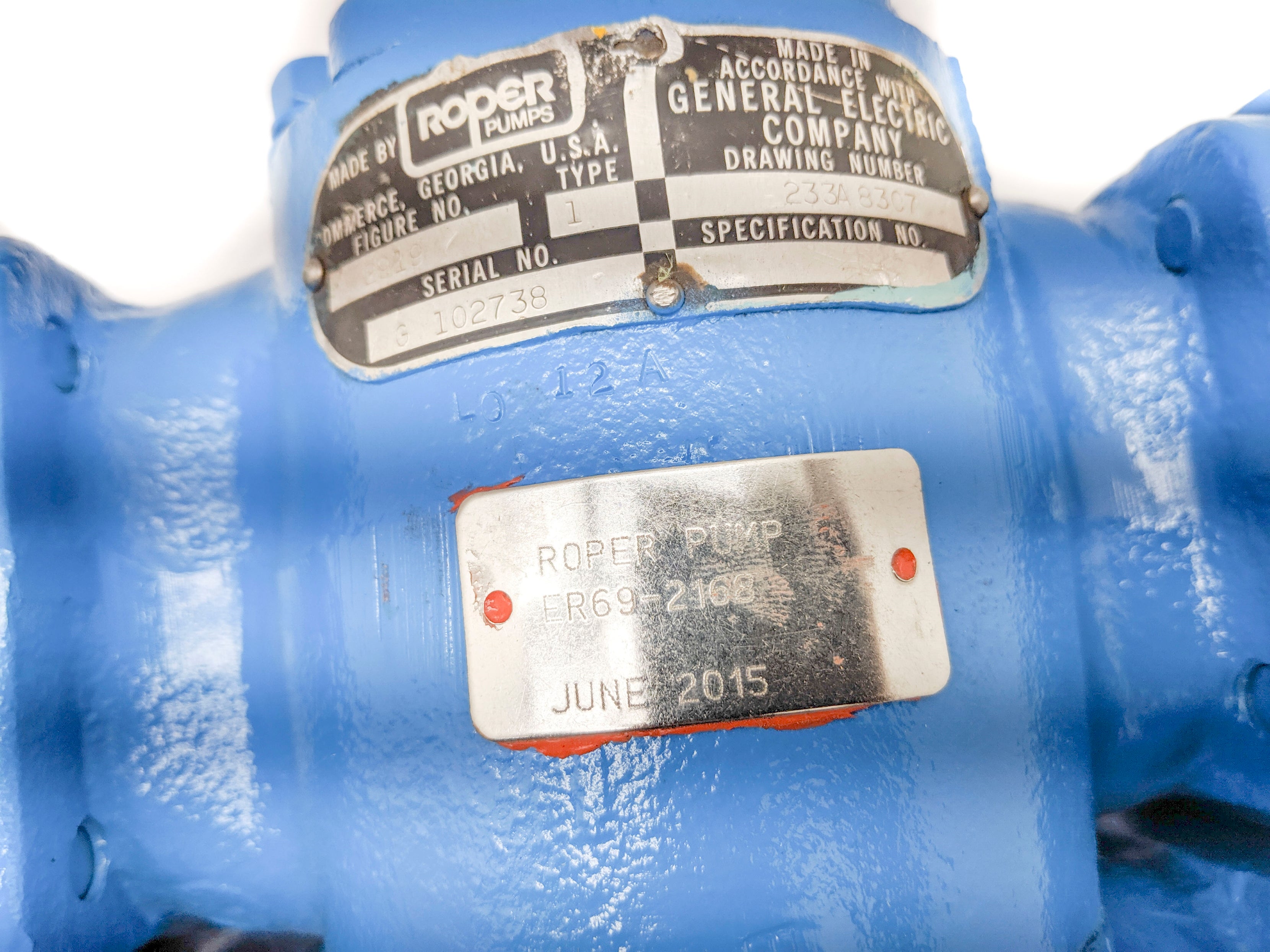 ROPER PUMPS 2919 TYPE 1 ER69-2168 REMAN