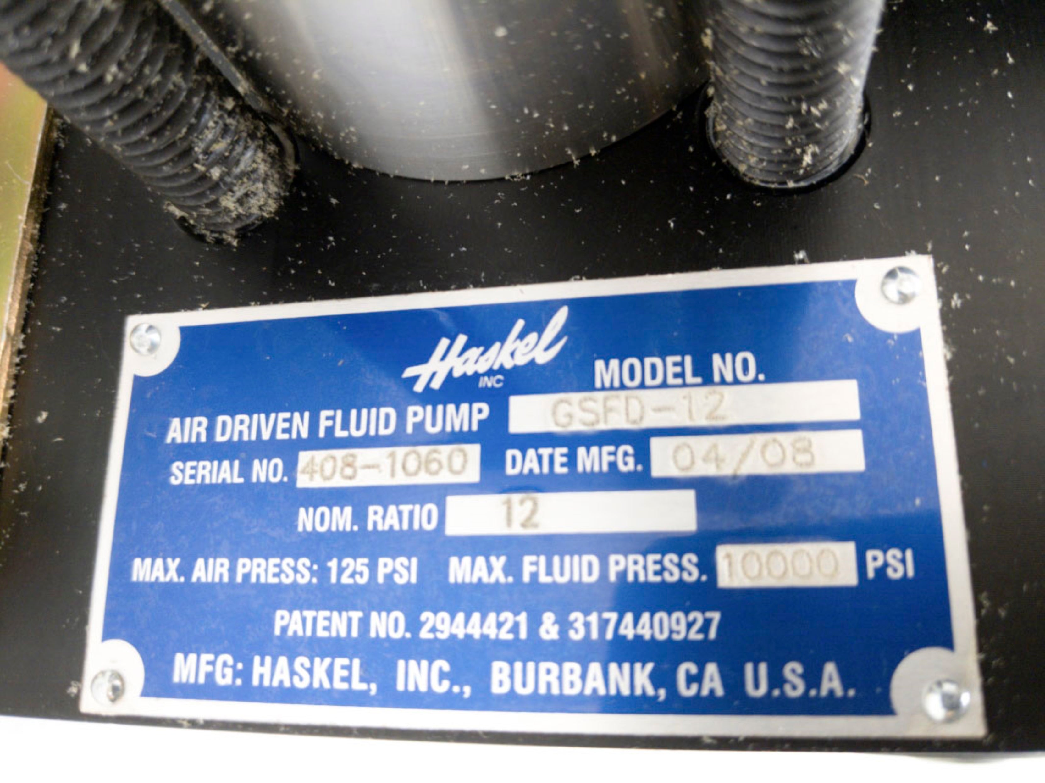 HASKEL GSFD-12 10000PSI NSMP