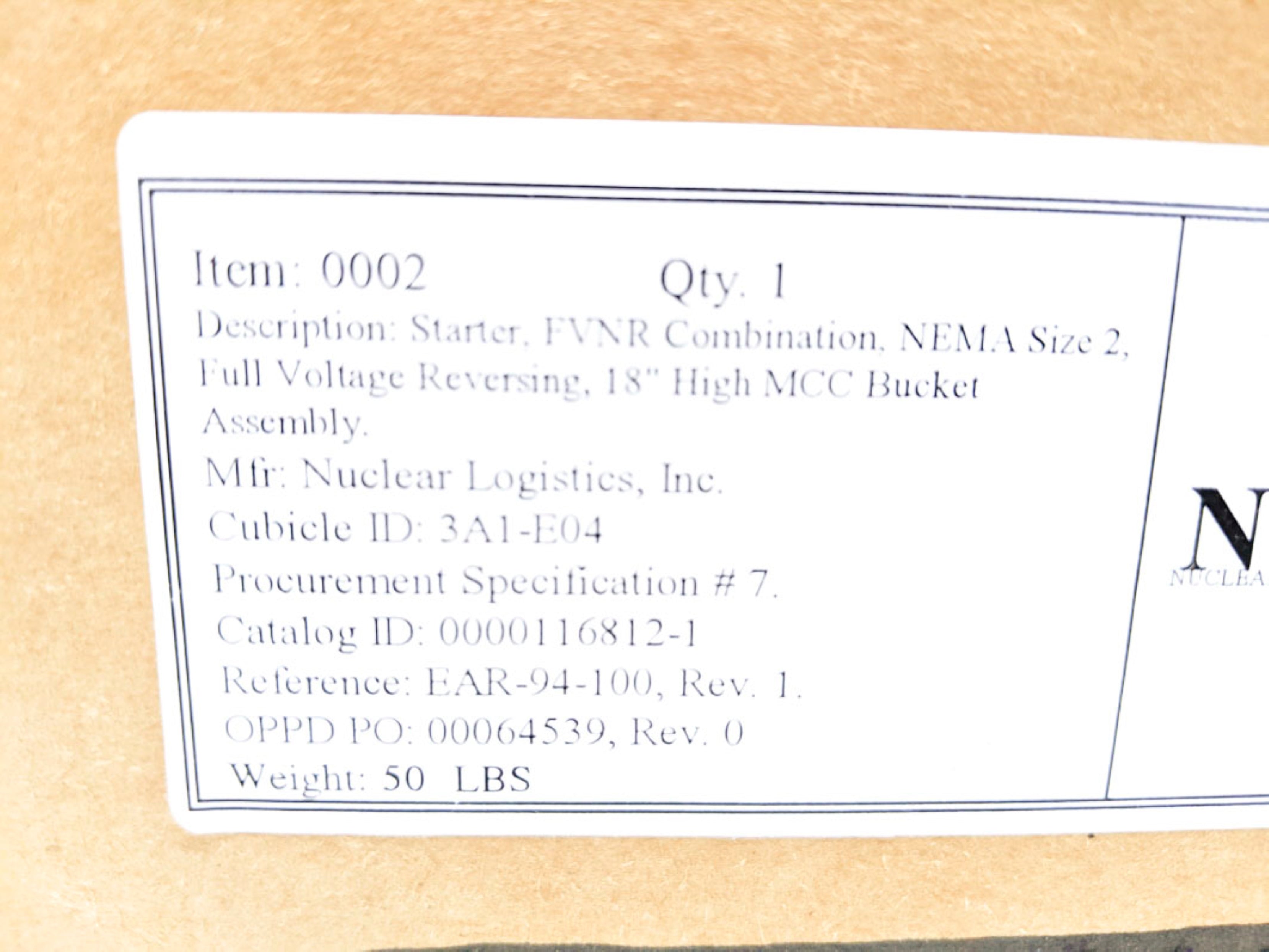 NLI 093025-WD-4 NEMA SIZE 2 STARTER NSMP